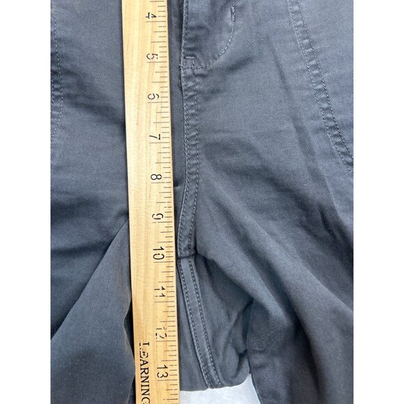 Torrid Shorts Womens 16 Plus Gray Bermuda Flat Front Canvas - Picture 7 of 7